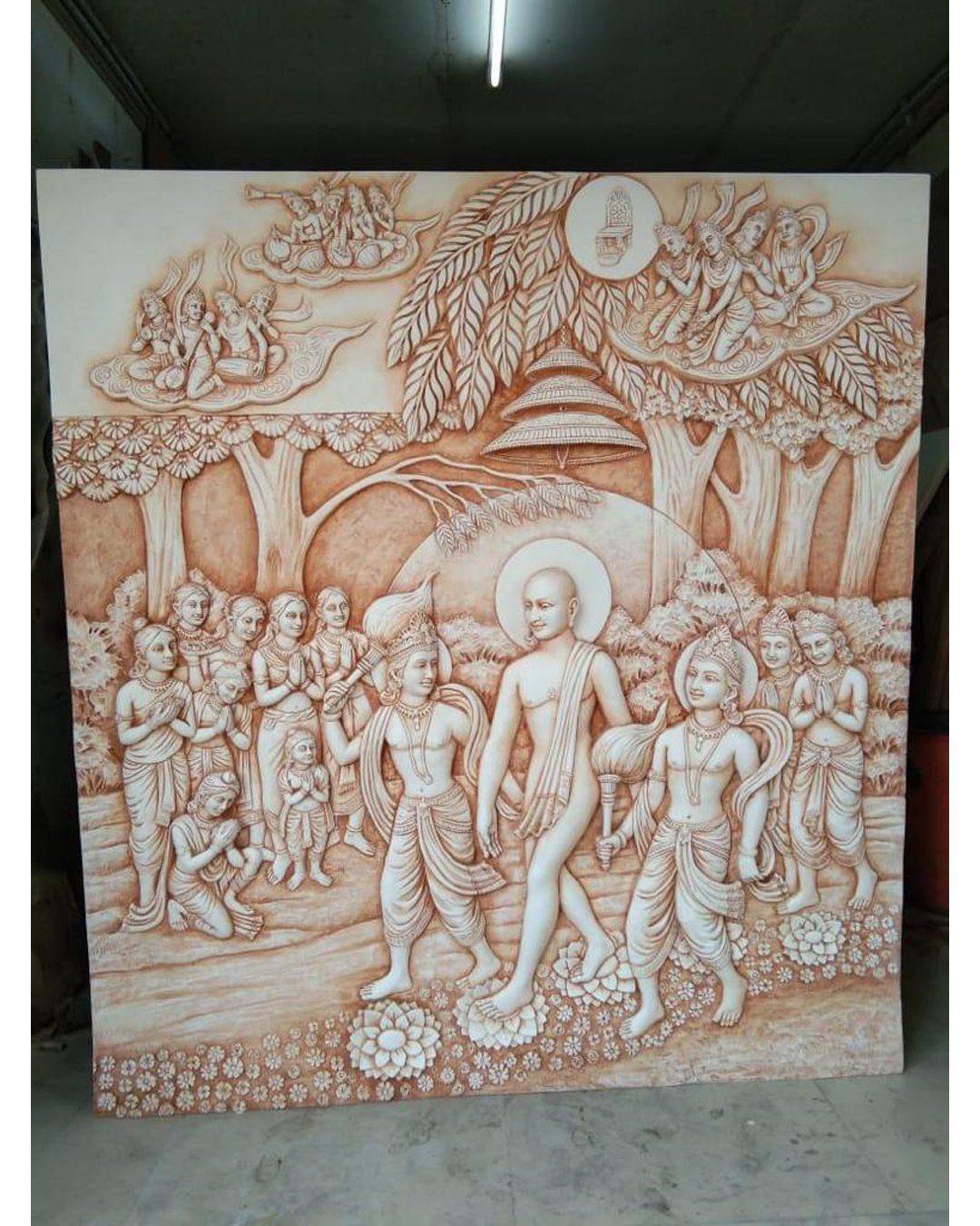 Riddhi Siddhi Art Creations - Bodhi Tree Keval Gyan Tirthankara Mural